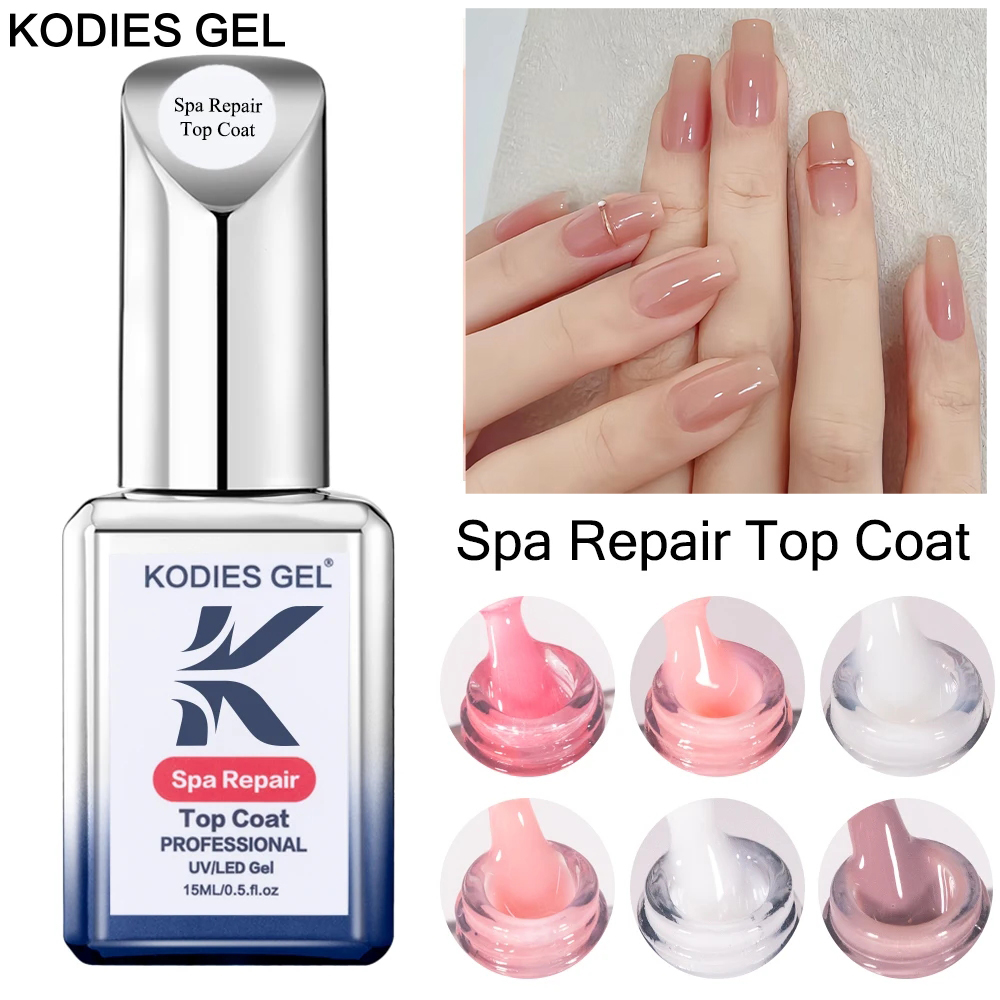 Gel Top Coat - KODIES GEL Melkwitte Top Coat UV