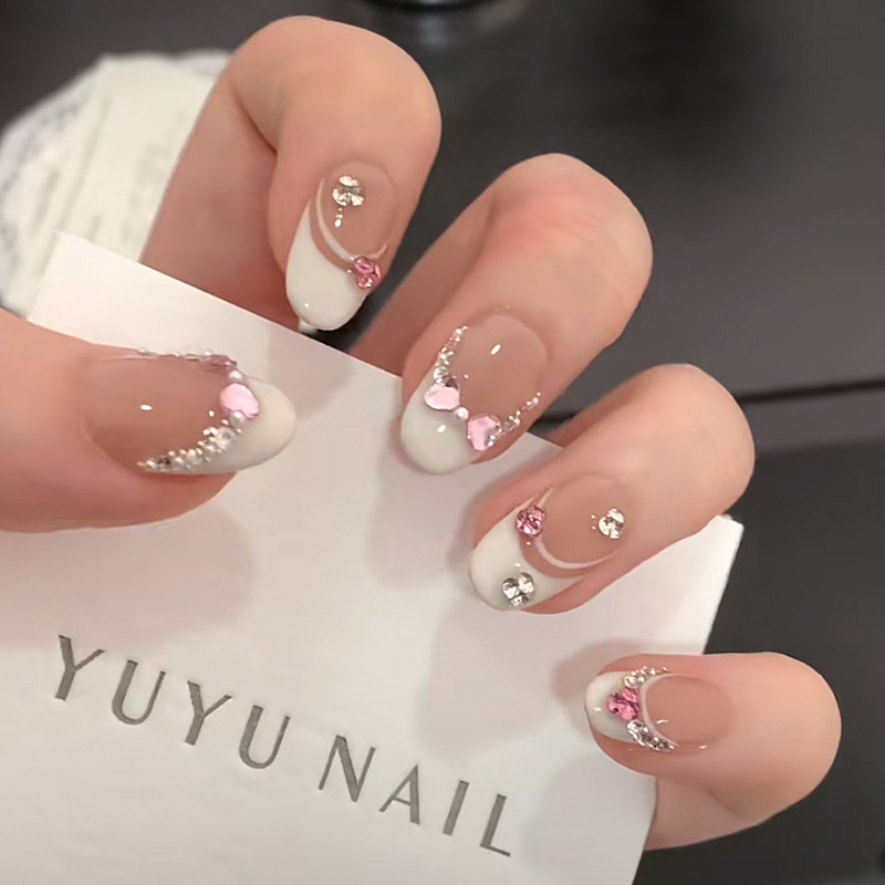 Nail Art Full Design - 10 stuks handgemaakte pers op nagels