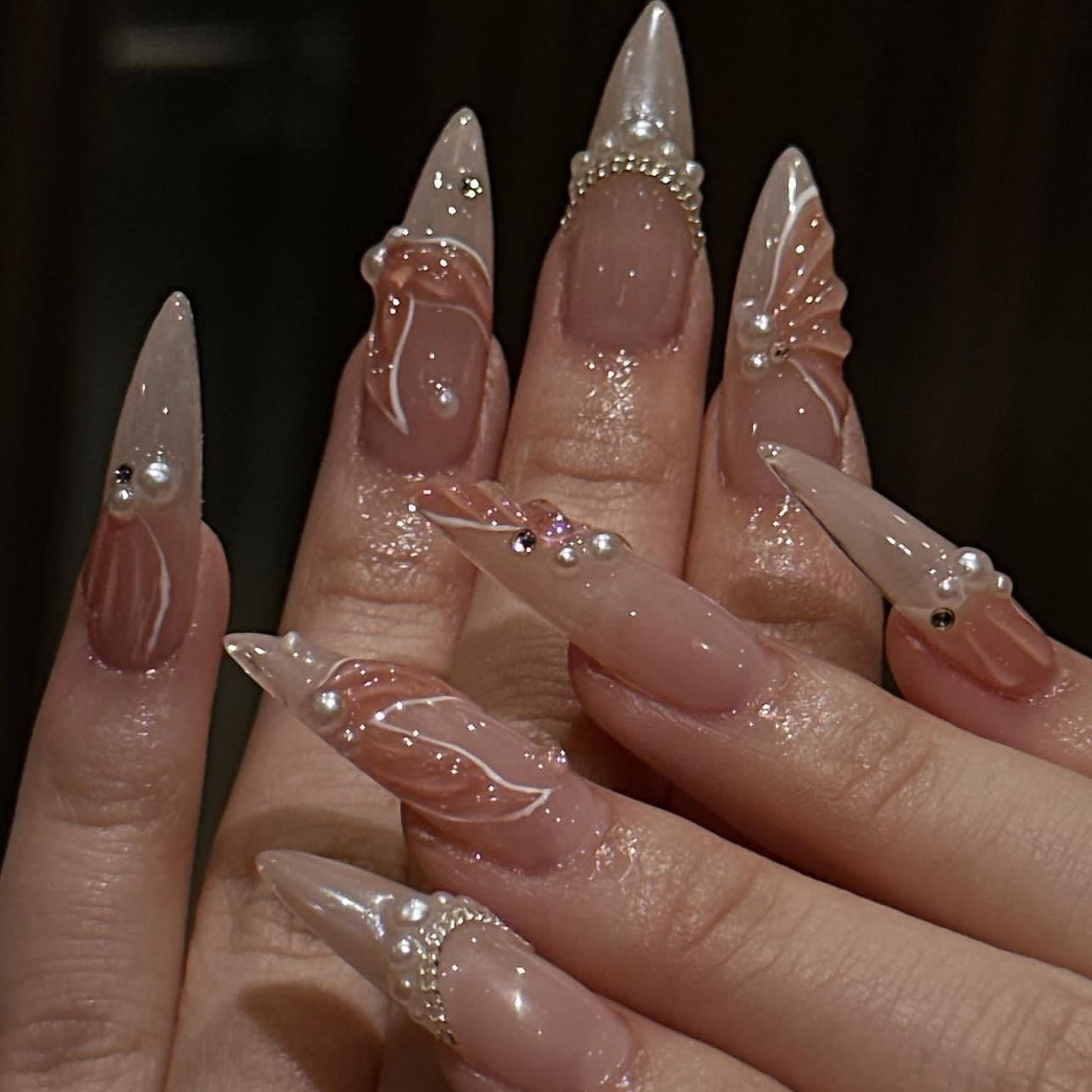 Nail Art Quirky - 24 stks mode strass druk op