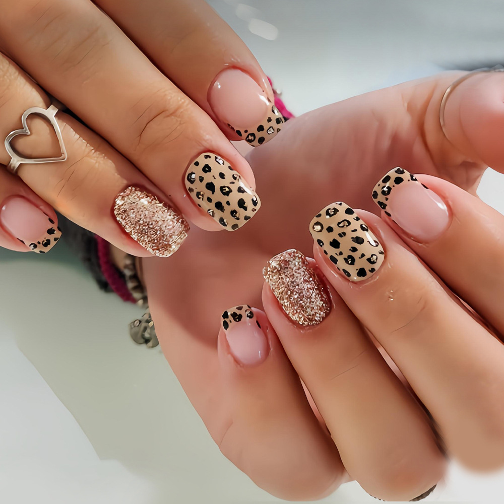 Nail Art Glitter - Korte lange nepnagels voor dames meisjes