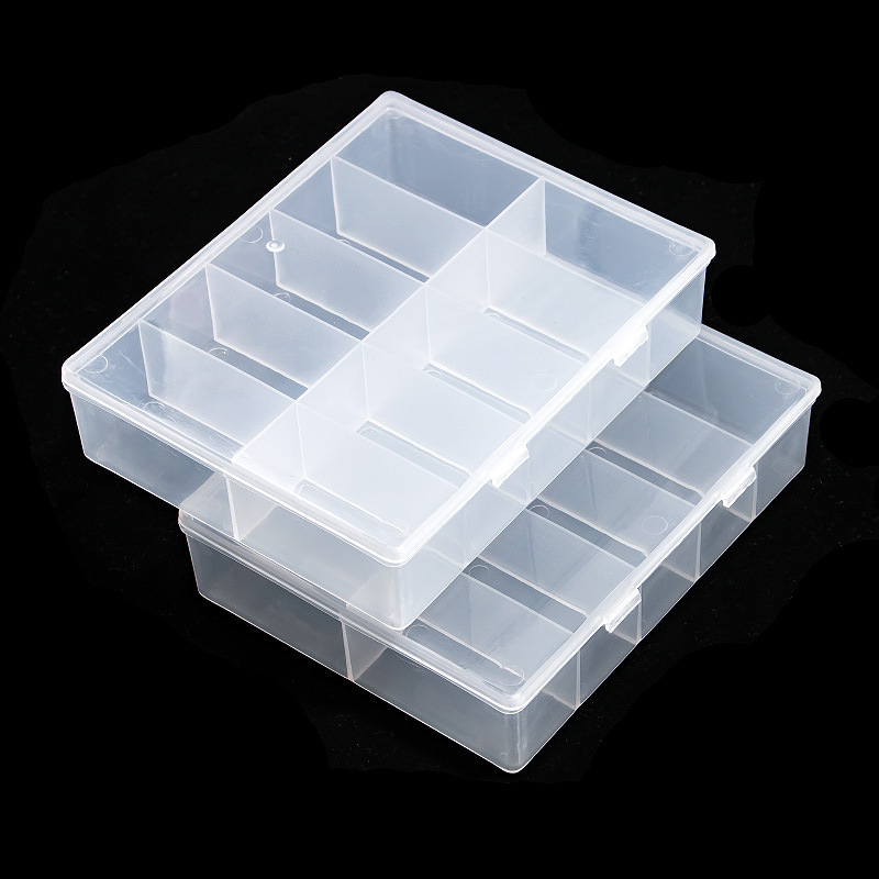 Nail Art Quirky - 10 Grids Lege Clear Opbergdoos Sieraden