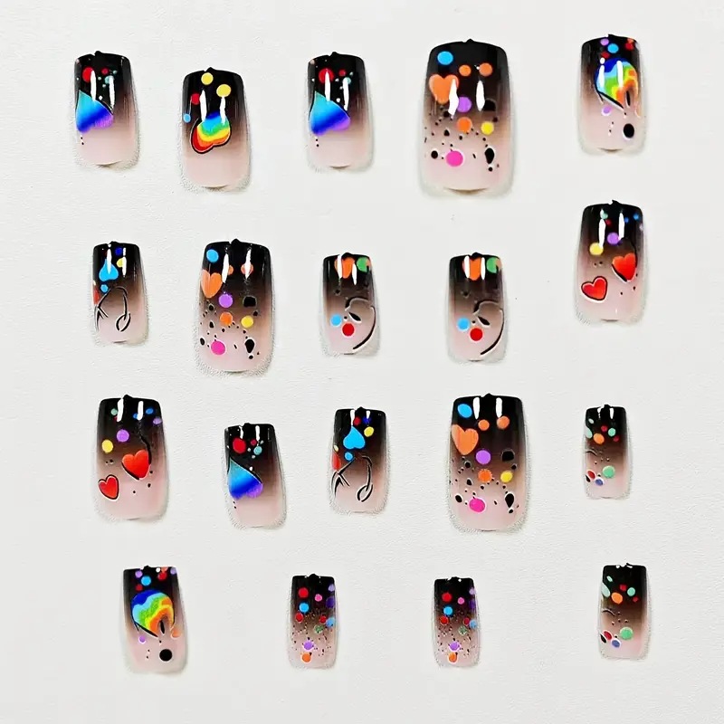 24 stuks Nude opzetnagels, kor - Nail Art Glitter recensie en prijs