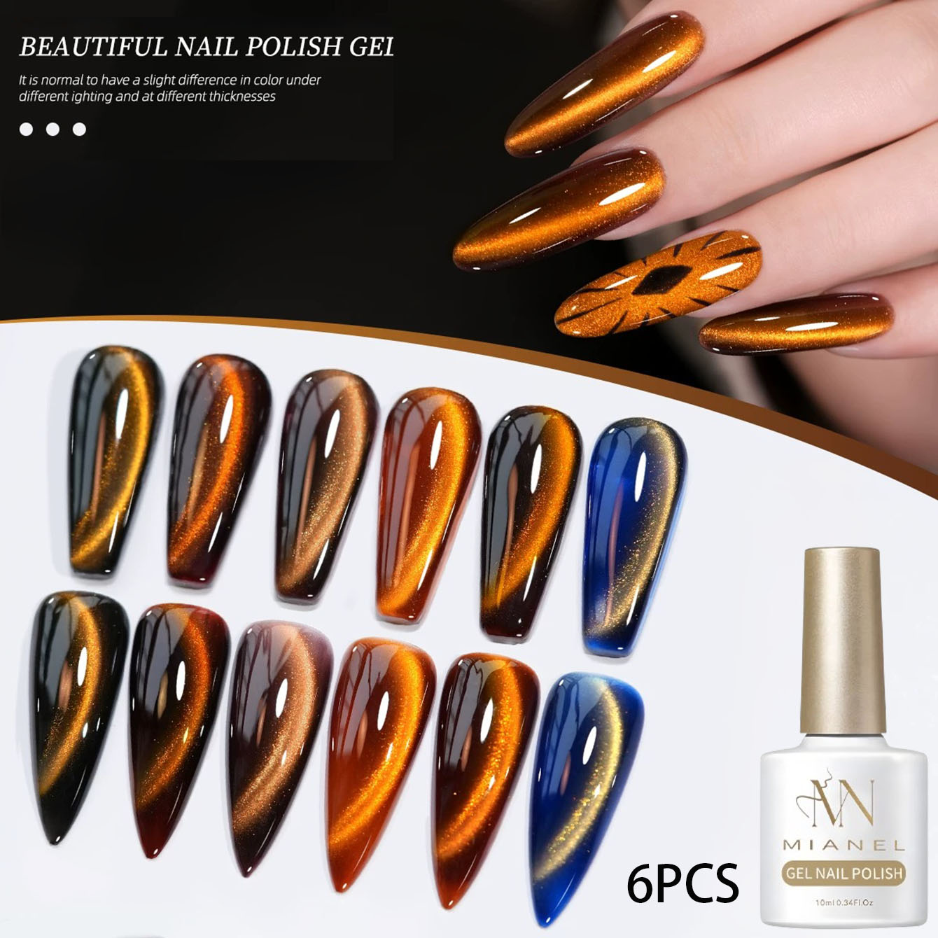 MN 10ML Sunset Pupil Cat Eye G - Nail Art Trend 2026 recensie en prijs