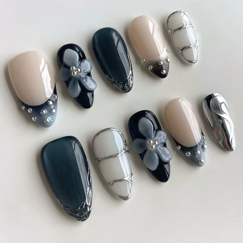 24 stuks Bloem Lange Amandelvo - Nail Art Full Design recensie en prijs