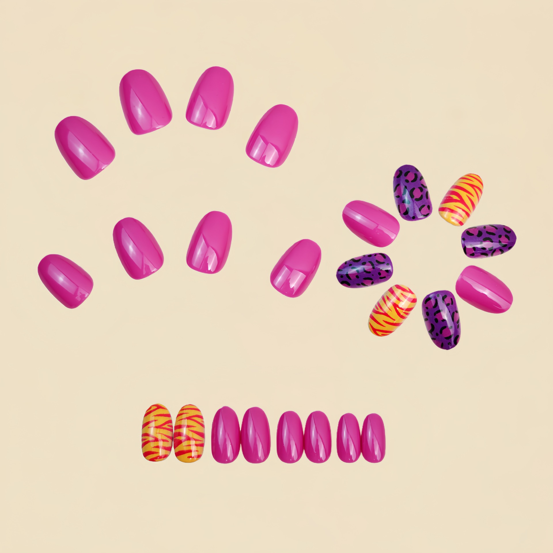 Korte lange nepnagels voor dam - Nail Art Glitter recensie en prijs
