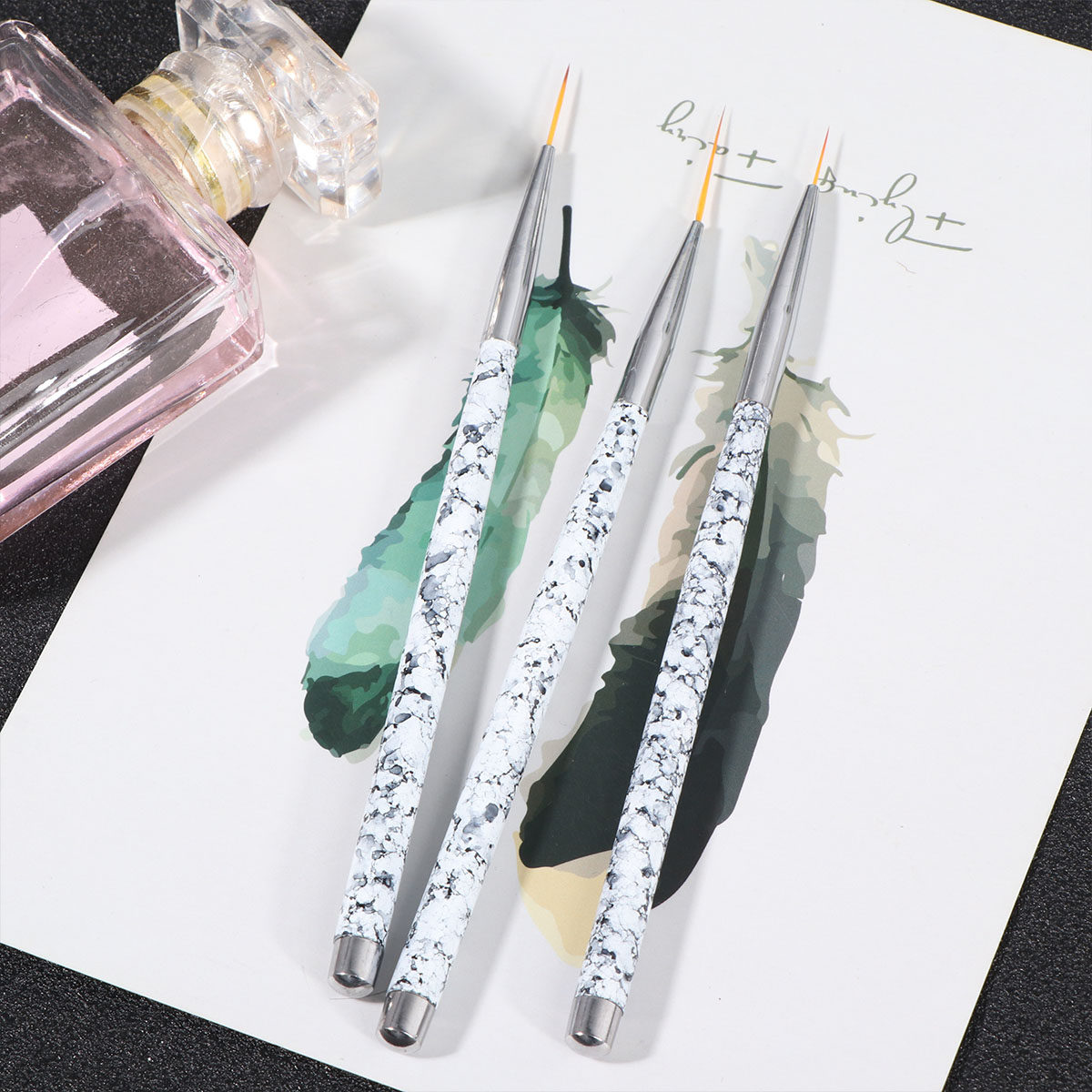 3-delige nagelkunstborstelset  - Nail Art Brush Set recensie en prijs