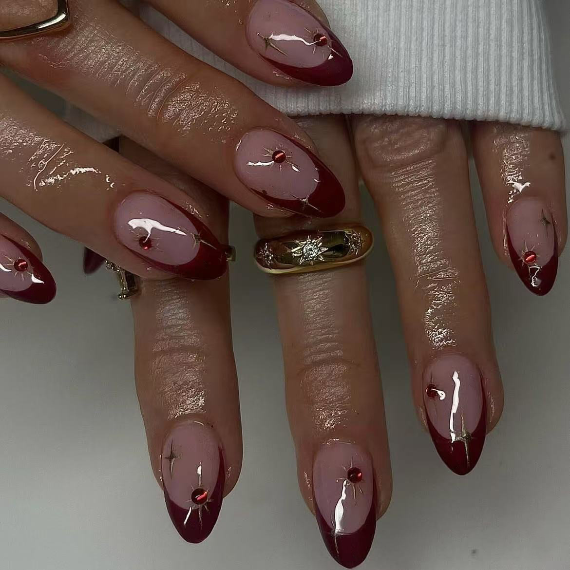 24 stuks korte amandelvormige  - Nail Art Full Design recensie en prijs
