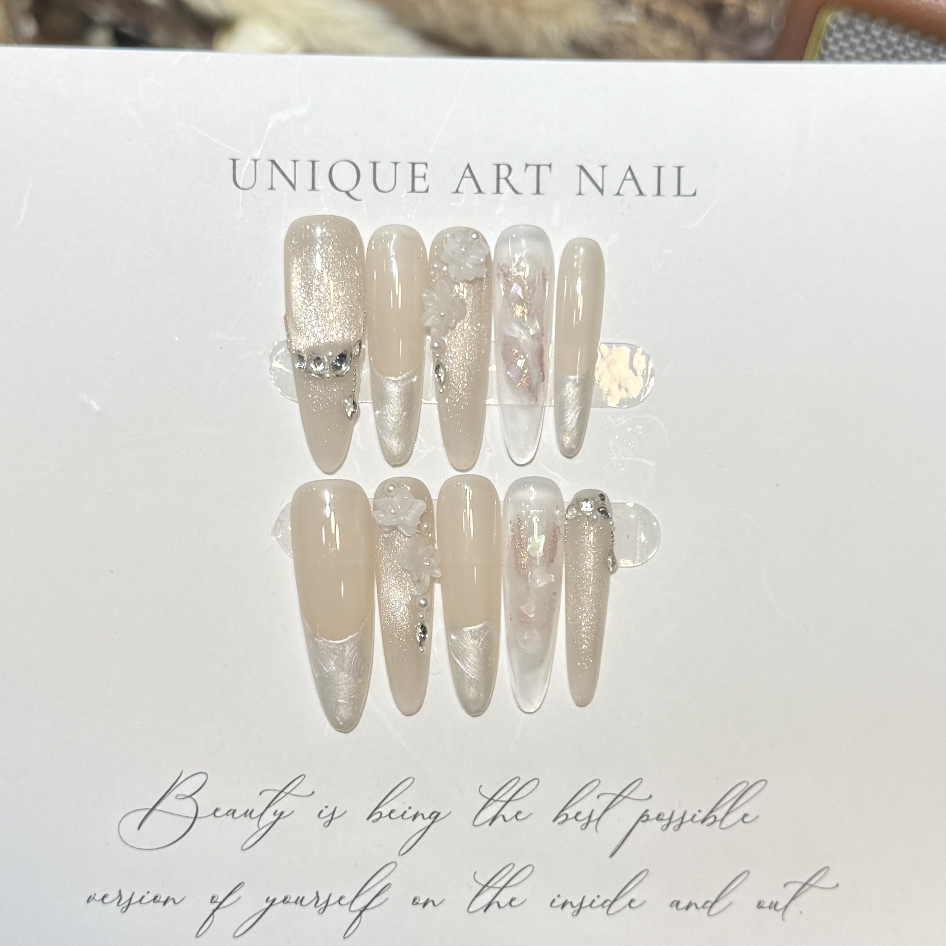 Druk op nagels 10 STKS Paars F - Nail Art Glitter recensie en prijs