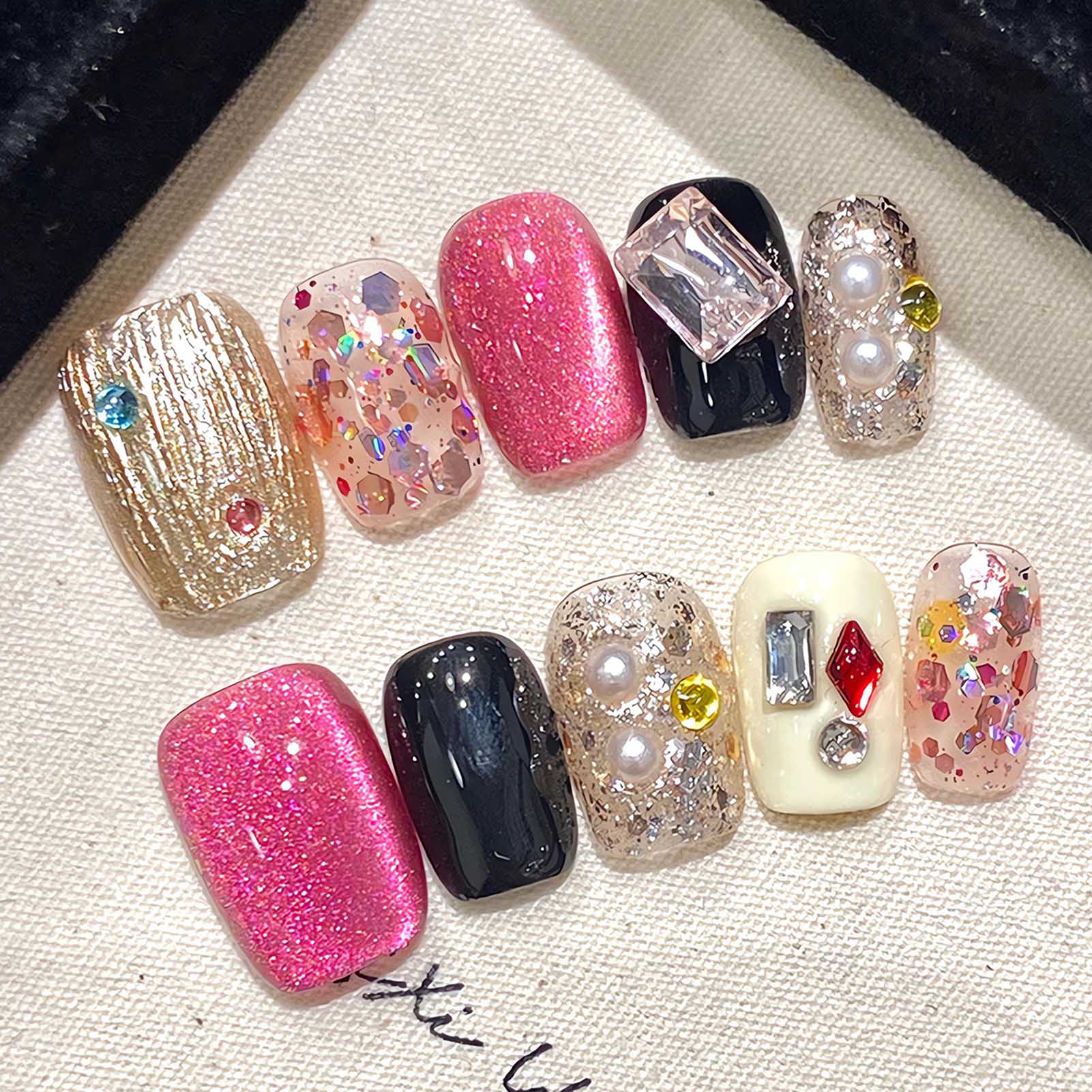 Handgemaakte Pers Op Nagels Gl - Nail Art Glitter recensie en prijs