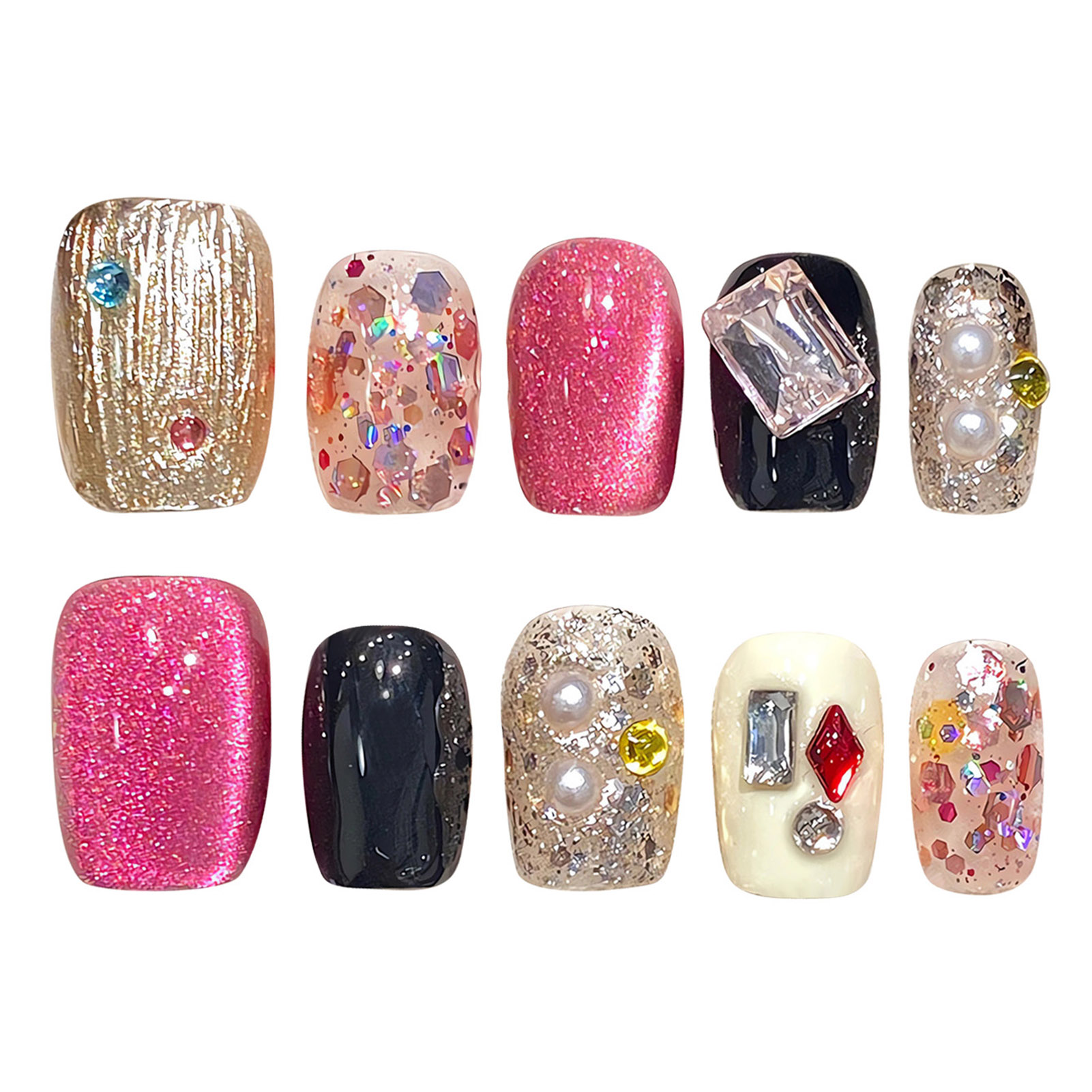 Handgemaakte Pers Op Nagels Gl - Nail Art Glitter recensie en prijs