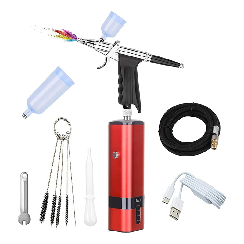 ABLU-snoerloze airbrushset met - Nail Art Brush Set recensie en prijs