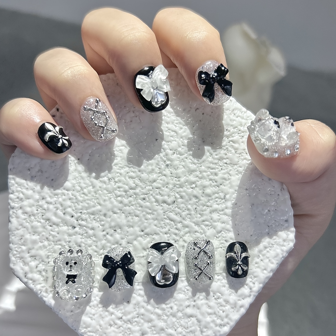10 stuks pure kant beer nail a - Nail Art Glitter recensie en prijs