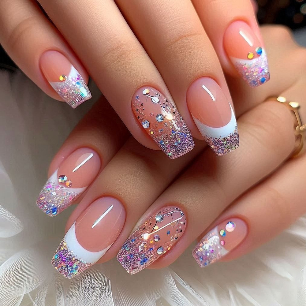 24 stks/set Korte Medium nepna - Nail Art Glitter recensie en prijs