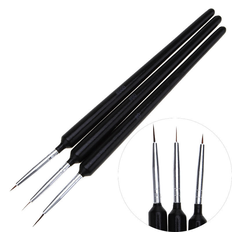 3-delige ultrafijne nagelkunst - Nail Art Brush Set recensie en prijs
