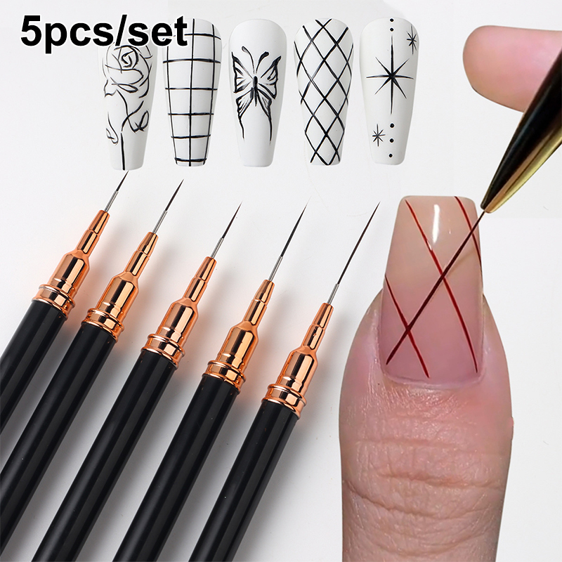 # 5 stks/set Professionele Nai - Nail Art Brush Set recensie en prijs