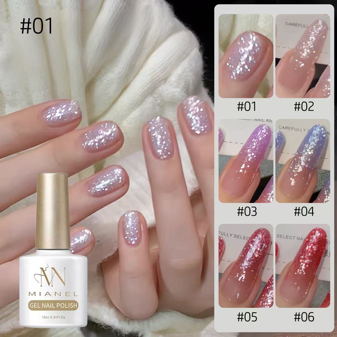 MIANEL 10ml Sneeuwvlok Glitter - Nail Art Trend 2026 recensie en prijs