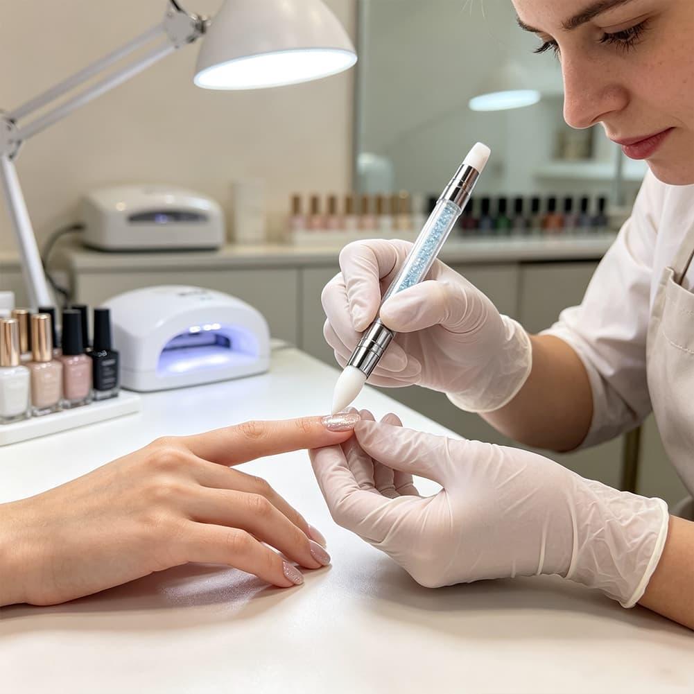 Nail Art Dubbelkop Siliconen P - Nail Art Brush Set recensie en prijs